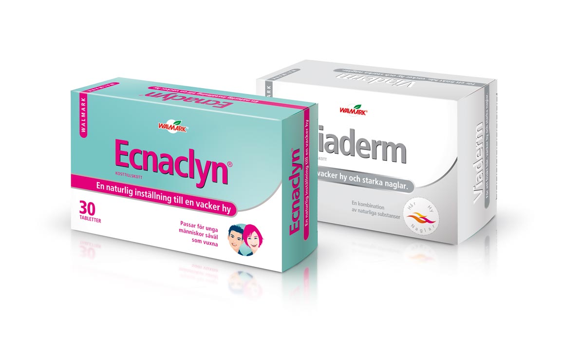 Ecnaclyn 30 + Viaderm 30 - Naturlig effektiv akne / acne behandling (acnebehandling)