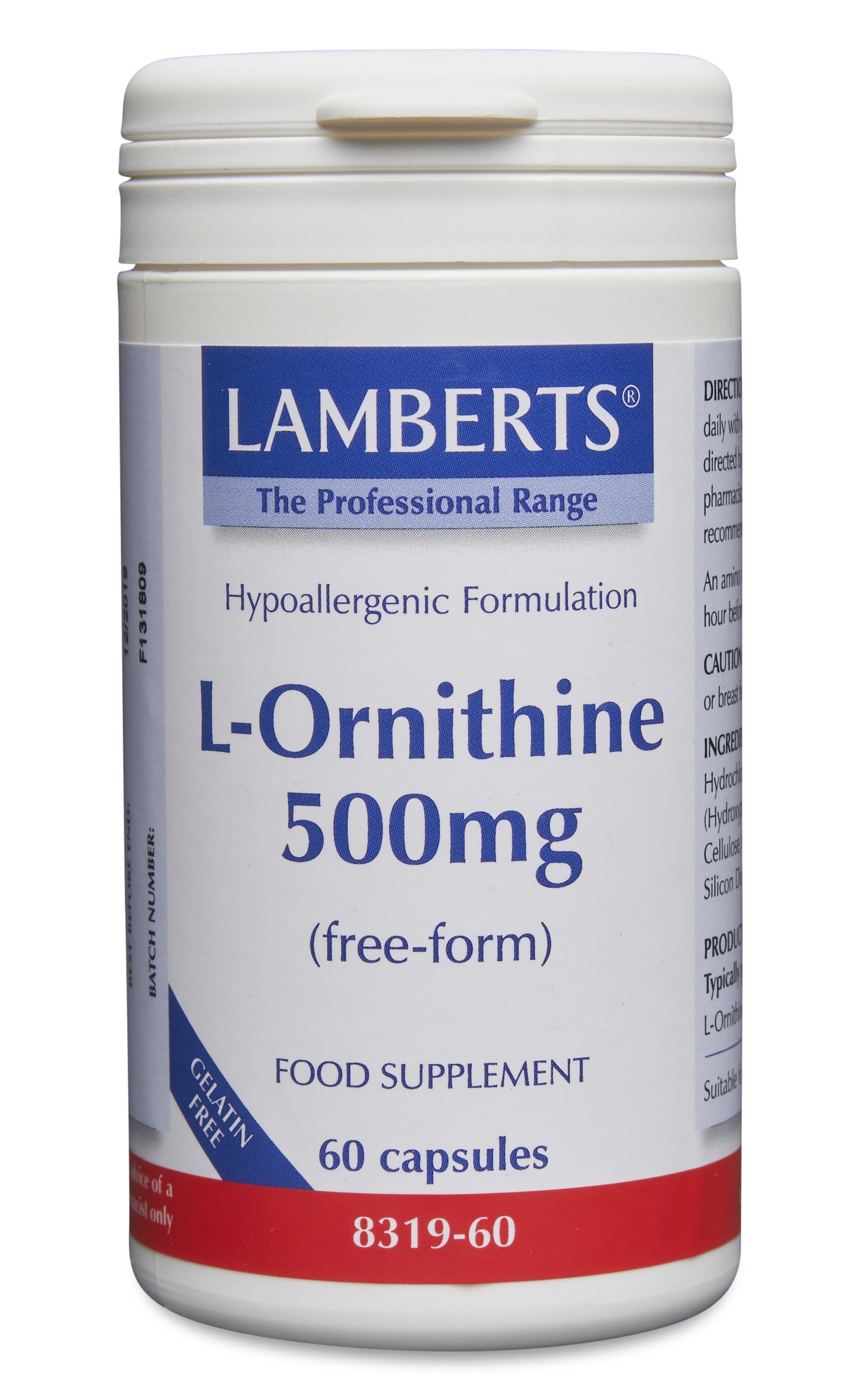 L-Ornitin hydroklorid 500mg