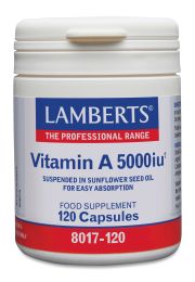 Lamberts Vitamin A 5000iu 15mg (120 Capsules)       