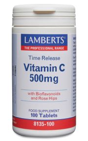 SUSTAINED RELEASE VITAMIN C 500mg Supplement (100 Tablets)       