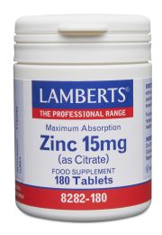ZINC 15mg (as Citrate) (180 Tablets)