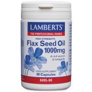 FLAX SEED OIL 1000mg (Flaxseed / Linseed capsules supplement) (90 Capsules)                     