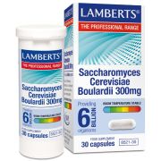 Lamberts Saccharomyces Cerevisiae Boulardii 300mg 30 kapslar - ger 6 miljarder goda jästsvamper organismer per kapsel