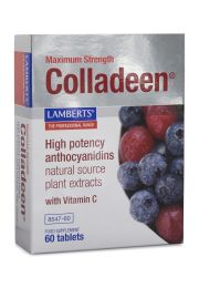 COLLADEEN (anthocyanidins bilberry grapeseed extract collagen supplements) (60 Tablets) 