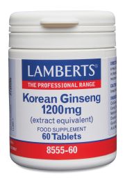 KOREAN GINSENG 1200mg  (Asian panax ginseng ginsenosides extract) (60 Tablets)                               