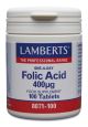 FOLIC ACID (Folate) 400mcg (100 Tablets)                    