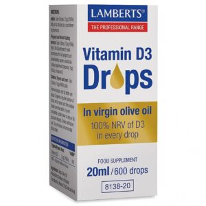 Vitamin D3 Droppar (upplöst i jungfruolivolja), Lamberts