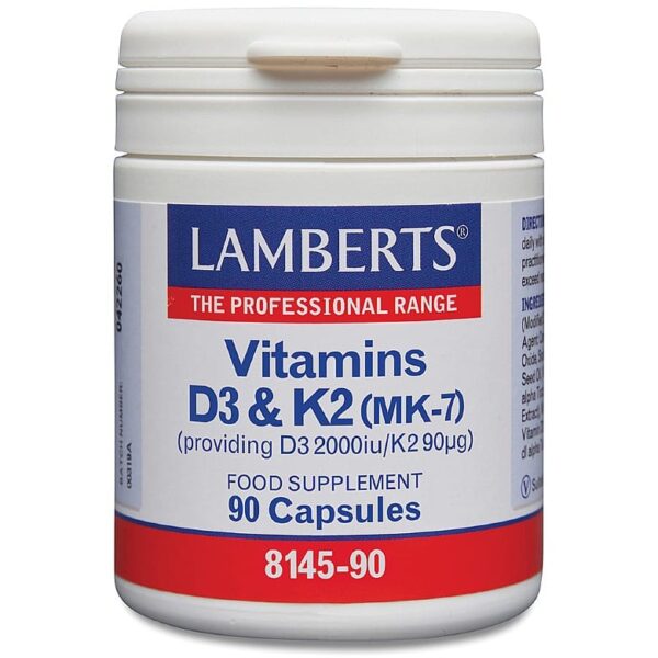 Vitamin D3 och K2 av Lamberts i högre dos