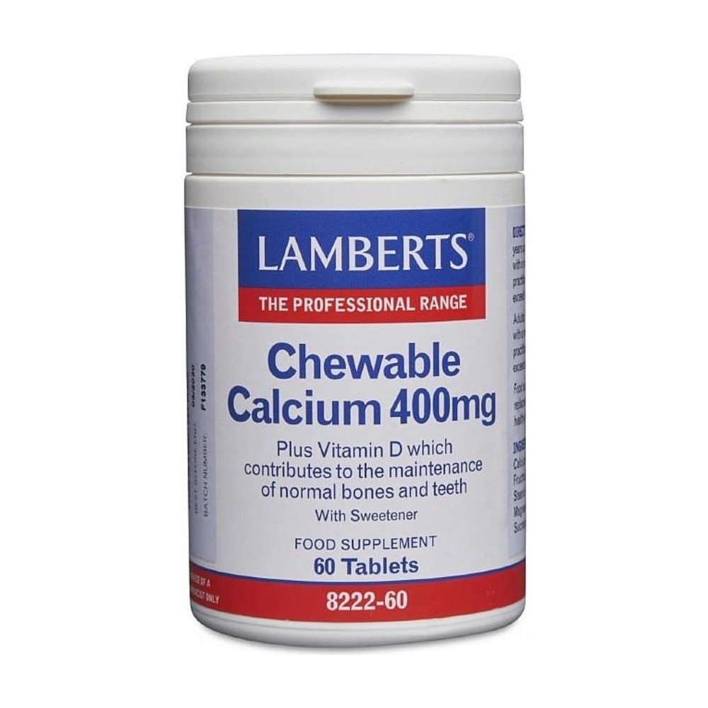 Kalsium purutabletteina 400 mg (sisältää D3-vitamiinia) – Lamberts