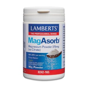 MagAsorb®, Magnesium pulver 375 mg (citrat) - Lamberts