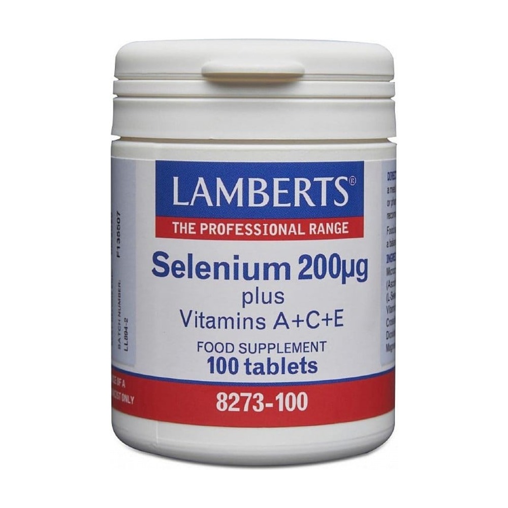 Selenium 200 µg Plus A-, C- ja E-vitamiinilla – Lamberts
