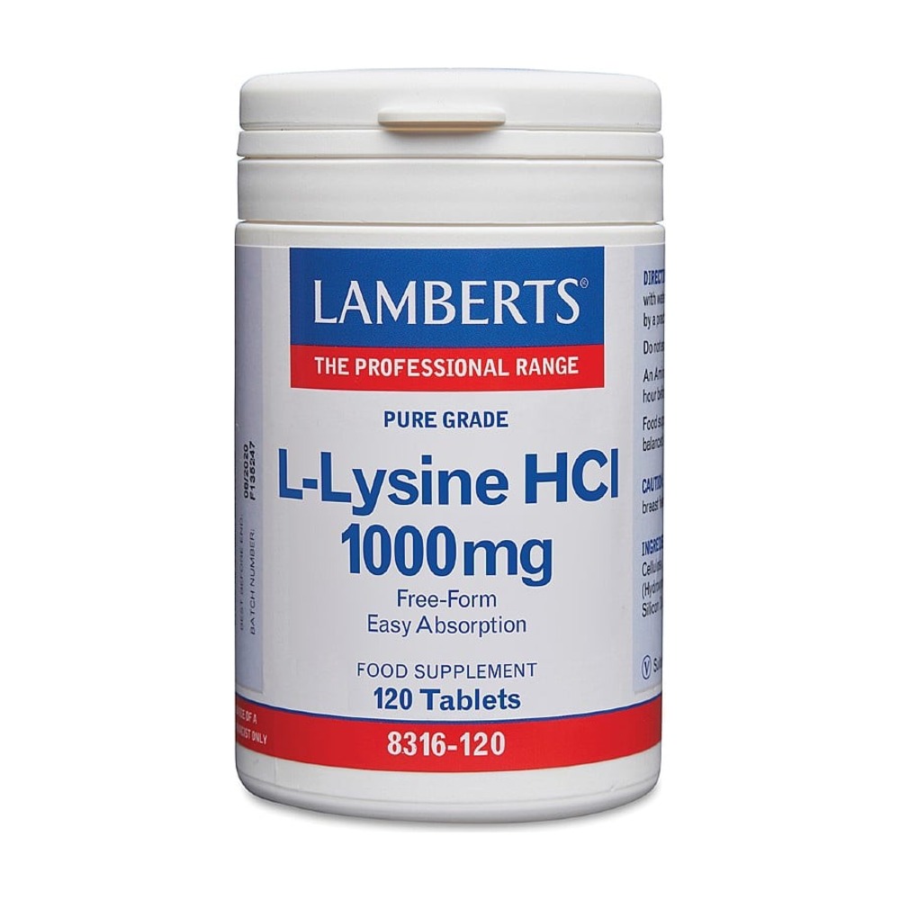 L-lysin HCI 1000 mg - Lamberts